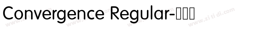 Convergence Regular字体转换 Convergence Regular字体转换